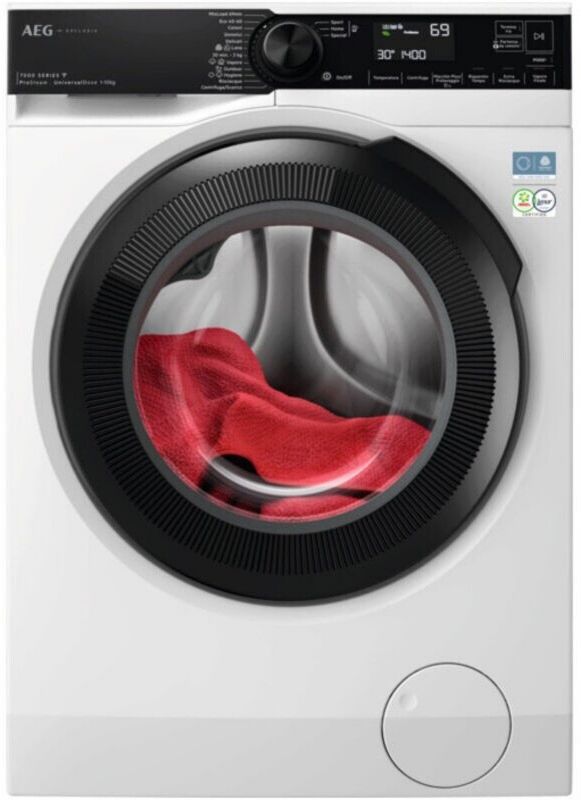 Lave-linge AEG XLR7FBGH10V4 10 kg 1 400 tours/min Wi-Fi largeur 59,7 cm Départ différé profondeur 63,6 cm hauteur 84,7 cm Blanc