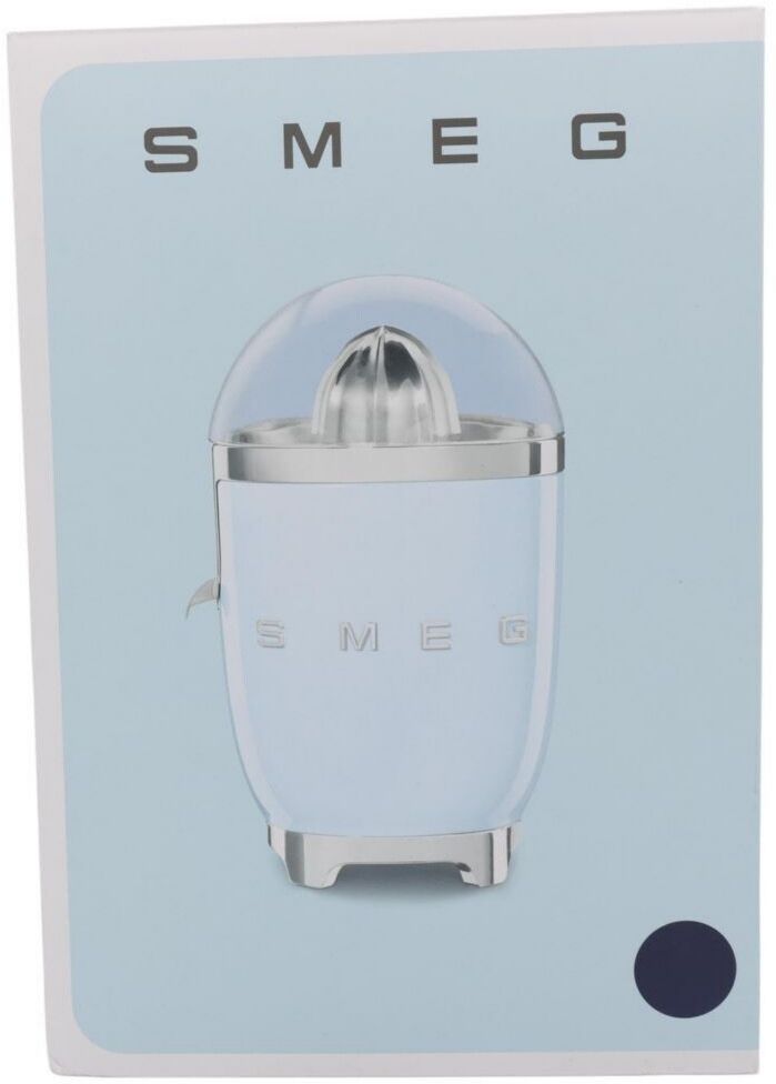 Smeg 70W bleu marine (CJF11NBEU) Presse-agrumes largeur 16,6 cm Rangement du cordon Acier, Aluminium, Plastique, Acier inoxydable Antirouille