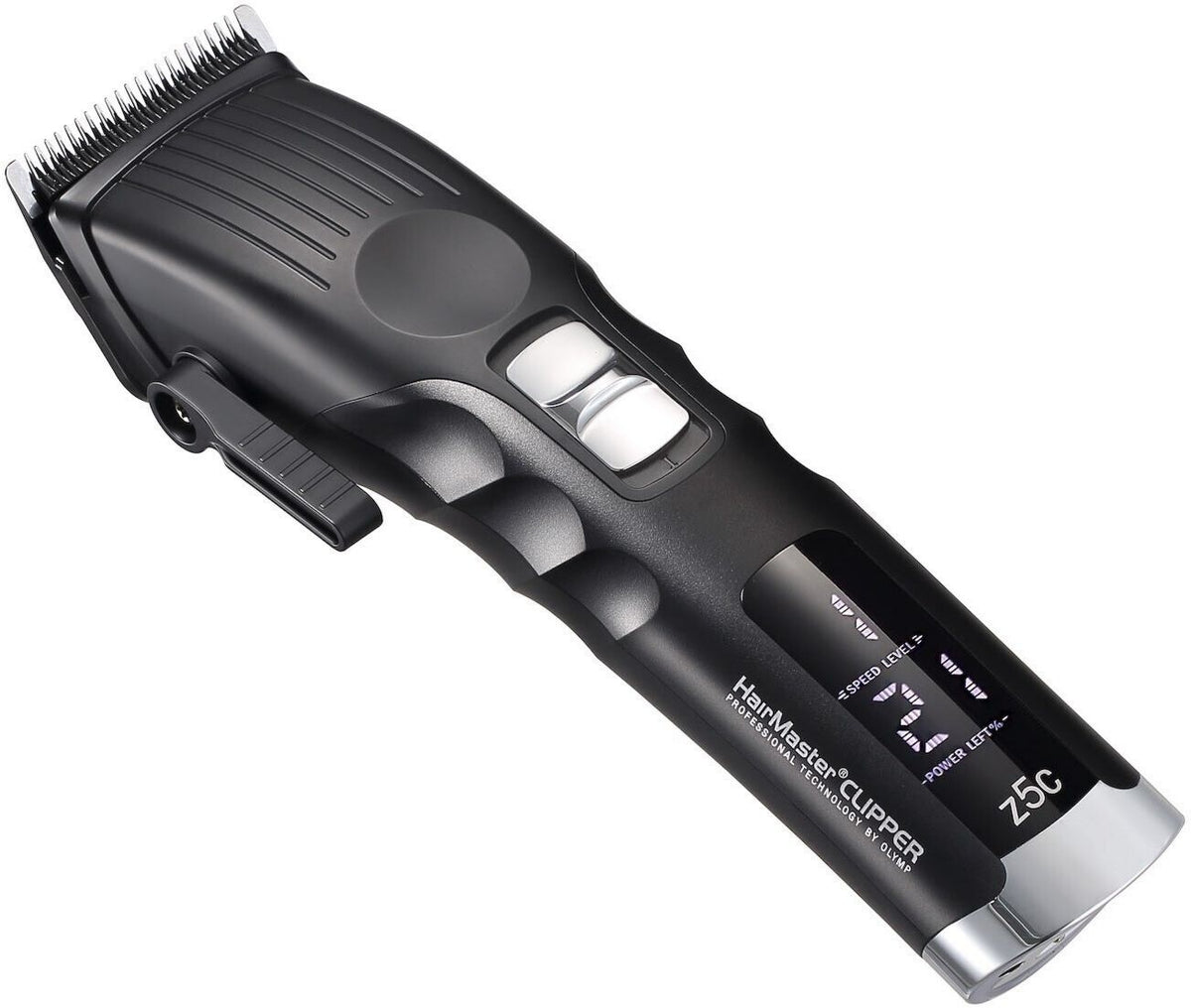 Tondeuse cheveux professionnelle Olymp HairMaster Clipper z5c Mémoire, Charge rapide Noir, Argenté, Gris