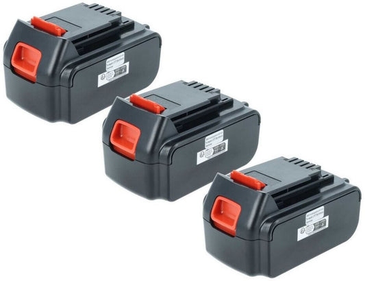 vhbw Batterie de remplacement lot de 3 Li-Ion 20V 4000mAh pour outils électriques (183664588-16) Batterie compatible pour outillage électrique
