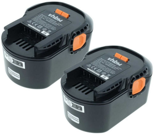 vhbw Batterie Li-Ion 4000mAh 14,4V, lot de 2 (183677845-4) Batterie compatible pour outillage électrique 4 Ah