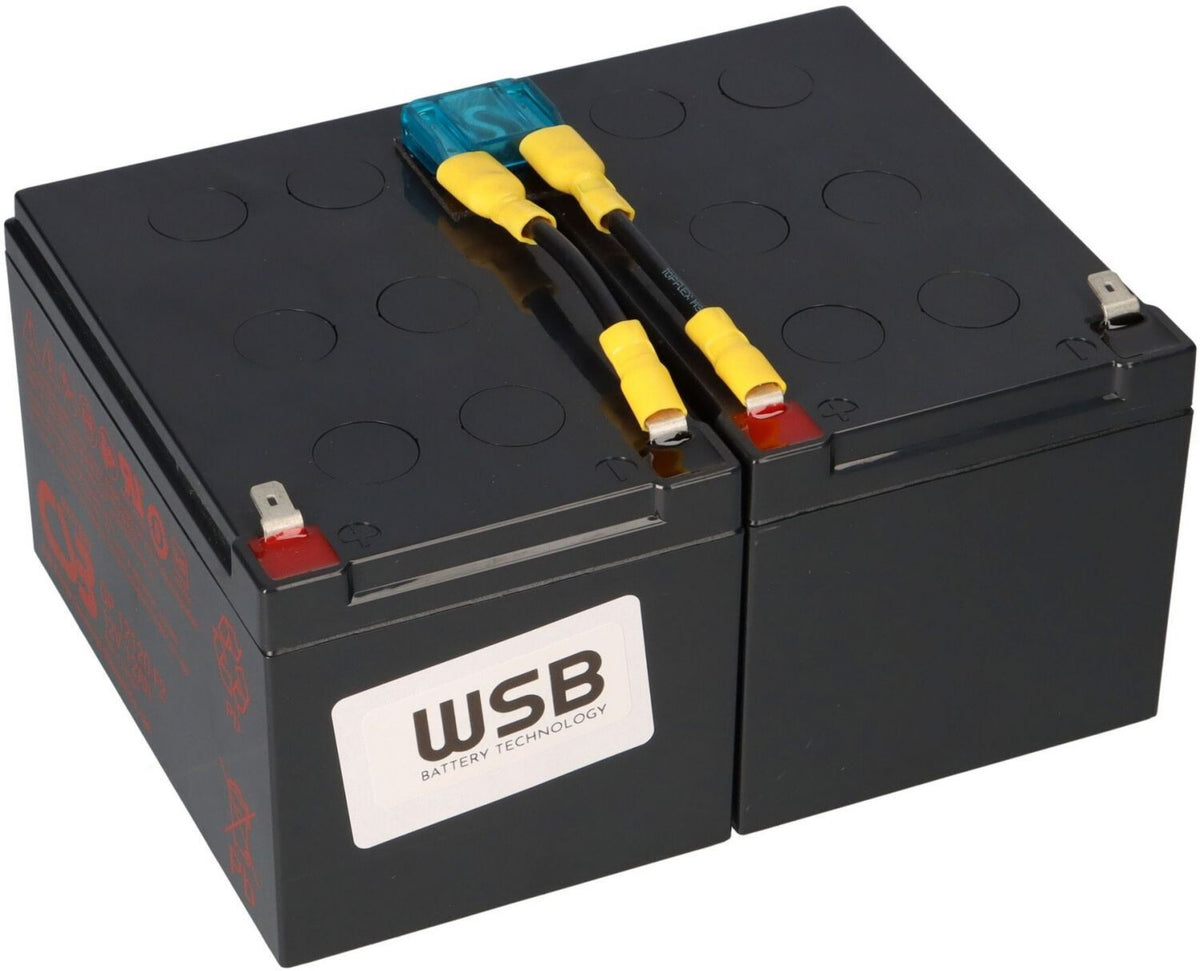 Eneroid Batterie au plomb 24V 12Ah pour APC RBC6 (CSB-SCD6) Batterie pour onduleur 1 Pièce(s)