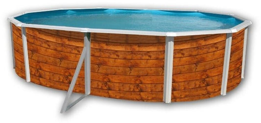 Piscine à poser 19 500 L – TOI Etnica 550 x 366 x 120 cm (8116) Laqué Ovale – installation hors-sol
