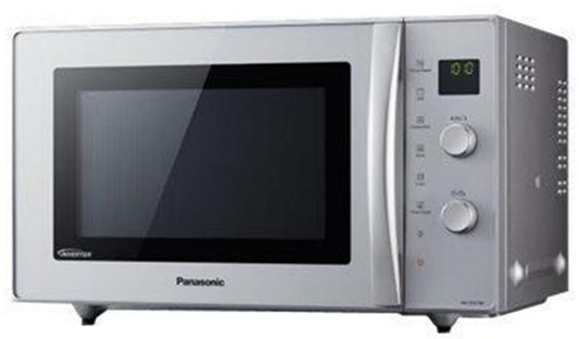 Panasonic NN-CD 575 M Fours à micro-ondes 29 L Air pulsé, Grâtiner largeur 60 cm Moyen 1 000 W 17 Minuterie Avec plateau tournant Inox Bouton rotatif