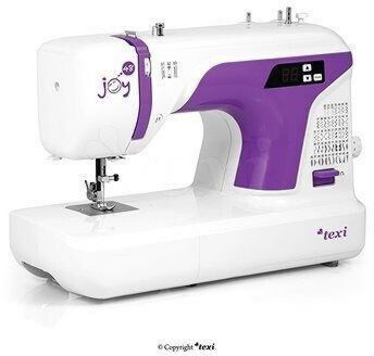 Texi Machine à coudre Joy Machine à coudre électronique Marche arrière, Mode aiguille jumelée Éclairage du plan de travail, Écran