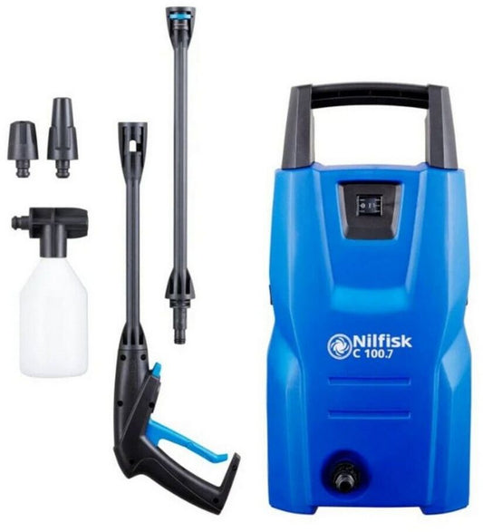 Nettoyeur haute pression électrique Nilfisk C 100.7-5 440 l/h 100 bars pour Clôtures de jardin, Allées, Terrasses, Voitures, Outils de jardin