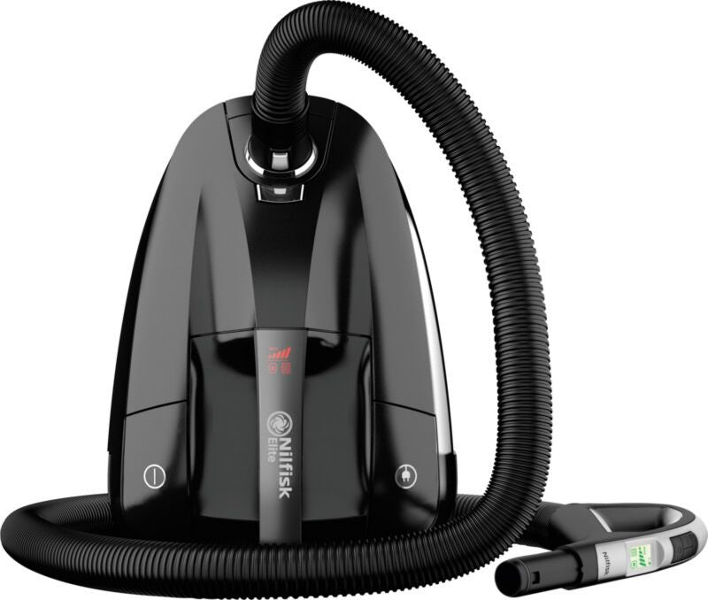 Aspirateur traîneau avec sac filtration HEPA Nilfisk Elite Superior BMSU14P10A1 EU réservoir 3,5 L 650 W Poignée ergonomique, Tuyau d'aspiration 73 dB