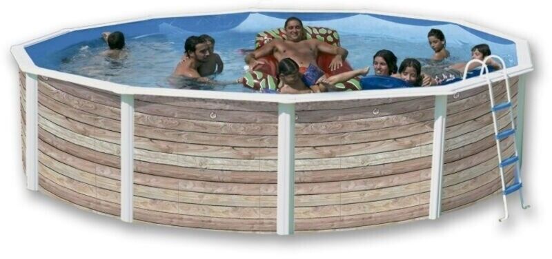 Piscine à poser 35 370 L – TOI Pinus 640 x 120 cm (8388) 640 cm Laqué Ovale – installation hors-sol