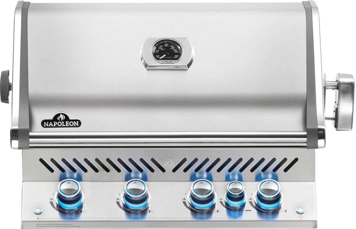 Barbecue Napoleon BIPRO 500 BIPRO500RBPSS-3 71 x 46 cm 21 700 W 10 personnes et + Bac récupérateur de graisse, Éclairage intérieur pour Extérieur