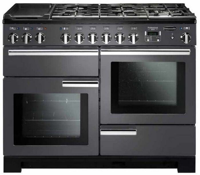 Piano de cuisson Multifonction, Gril, Chaleur sole+voûte, Chaleur tournante Falcon PDL110DF Professional Deluxe 110 Électro-Gaz Slate PDL110DFSL 73 L