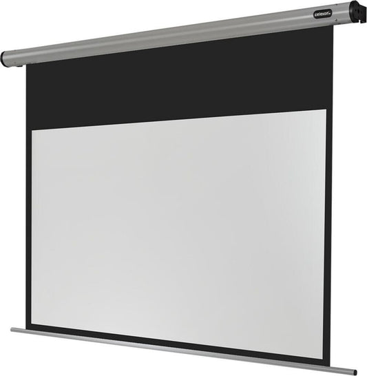Écran de projection motorisé celexon HomeCinema 200x113 91 pouces 16:9 Dos noir, Bordure noire Avant Plafond, Mural