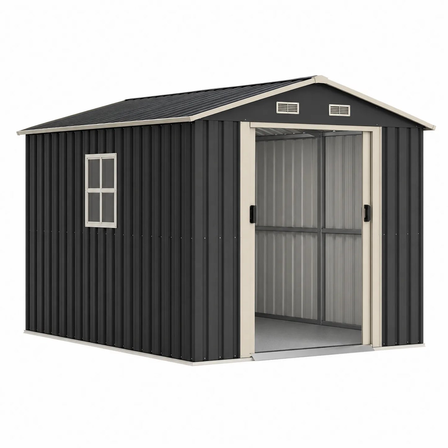 Abri de jardin en métal Gris 320x270x210cm
